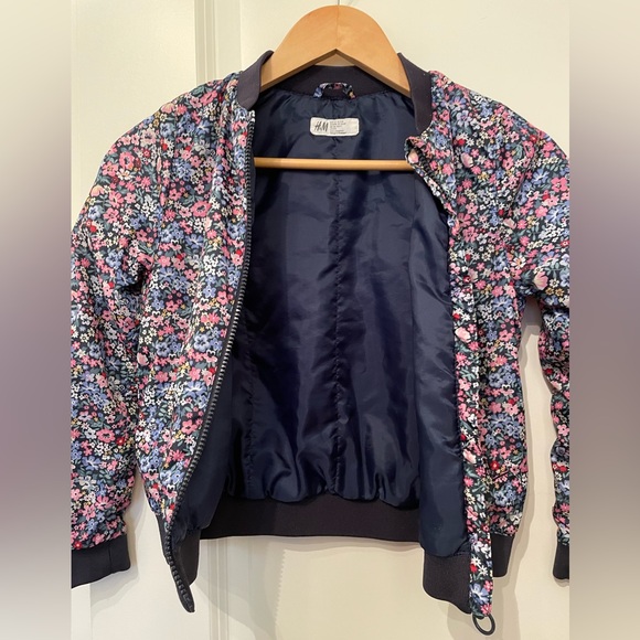 H&M Girls Bomber Jacket medium - Picture 3 of 5